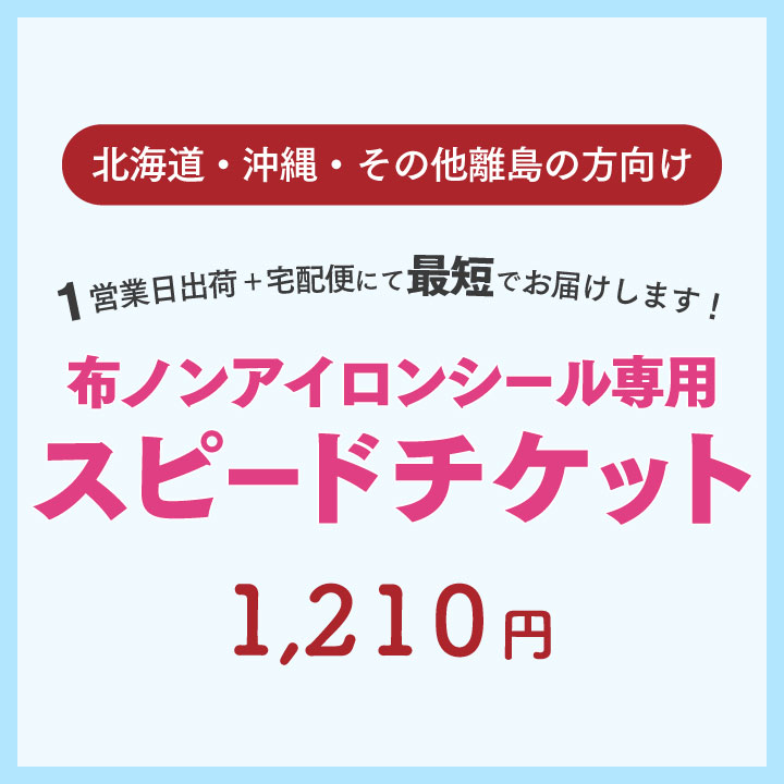 スピードオプション(北海道・沖縄・その他離島の方向け)【布ノンアイロンシール専用】